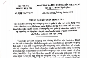  31 cán bộ ở Hậu Giang được bổ nhiệm thiếu chuẩn