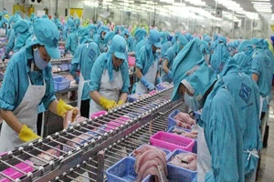 Gạo và thủy sản chế biến vùng ĐBSCL chiếm từ 75 - 80% tổng kim ngạch xuất khẩu nông sản của cả nước, nhưng chi phí Logistics cho XK Thủy Sản chiếm tỷ lệ khá cao vào khoảng 20-25%. Ảnh: CẨM GIANG