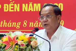 Bí thư Thành ủy TP Cần Thơ Trần Quốc Trung yêu cầu tăng cường giám sát hoạt động tư pháp, đảm bảo xử lý các vụ việc theo đúng quy định pháp luật, không để xảy ra kết án oan, sai người vô tội và bỏ lọt tội phạm, ảnh CHÂU ANH