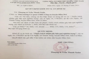 Khởi tố vụ án thiếu trách nhiệm làm lây lan dịch bệnh liên quan 1 bác sĩ 