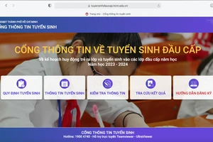 Phụ huynh ở TP.HCM lưu ý 5 bước đăng ký tuyển sinh đầu cấp