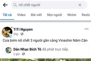 3 người mất tích sau tiếng nổ lớn ở Ngọc Hiển, Cà Mau 