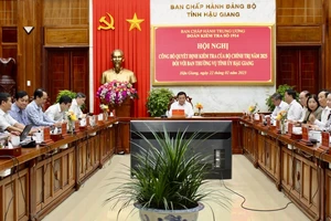 Đoàn kiểm tra 1914 của Bộ Chính trị kiểm tra Ban Thường vụ Tỉnh ủy Hậu Giang