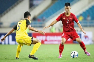 Thanh Thịnh từng dự SEA Games và lên tuyển thi đấu rất thành công ở vị trí hậu vệ biên. Ảnh: CTV