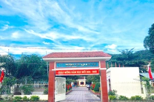 Trường Tiểu học Sơn Lâm (xã Sơn Lâm, huyện miền núi Hương Sơn, Hà Tĩnh), nơi xảy ra vụ việc. Ảnh: CTV