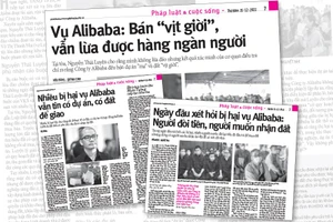 Các bài báo thông tin vụ án của Công ty Địa ốc Alibaba.