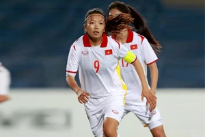 Đội trưởng Huỳnh Như, người mở tỉ số sớm cho đội tuyển Việt Nam. Ảnh: CTV