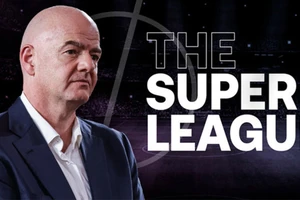 Chủ tịch FIFA Gianni Infantino chỉ trích UEFA, bênh vực Super League. Ảnh: GETTY IMAGES