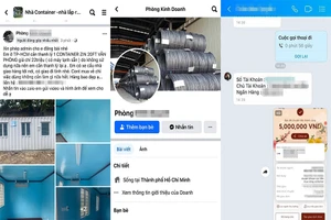 Tài khoản đã đăng tải bài viết bán container trên mạng xã hội để lừa đảo. Ảnh: NVCC