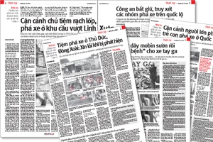 Loạt điều tra: Chiêu trò phá xe của khách trên các quốc lộ của báo Pháp Luật TP.HCM.