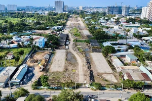 Đoạn 3 đường vành đai 2, một trong những dự án BT đang được gỡ vướng để chuẩn bị tái khởi động. Ảnh: ÁNH XUÂN