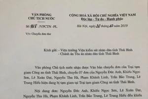 Văn phòng Chủ tịch nước đề nghị làm rõ vụ 'ma túy đêm tân hôn'
