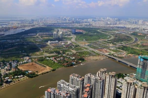 Dự án Thủ Thiêm. Ảnh: HOÀNG GIANG 