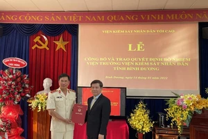 VKSND tỉnh Bình Dương có tân Viện trưởng