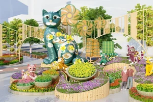 Đường hoa Nguyễn Huệ Tết 2023 lần đầu tiên xuất hiện 70 linh vật mèo