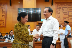 Bí thư Nguyễn Văn Nên gặp gỡ Đoàn đại biểu TP.HCM dự Đại hội đại biểu toàn quốc MTTQ Việt Nam 