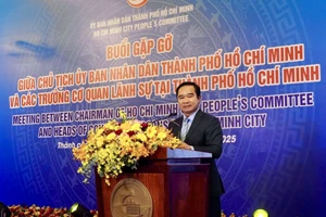 Chủ tịch UBND TP.HCM Nguyễn Văn Được gặp gỡ các trưởng cơ quan lãnh sự