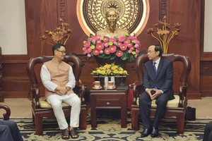 Bí thư Nguyễn Văn Nên tiếp Bộ trưởng Ấn Độ dịp Đại lễ Vesak 2025