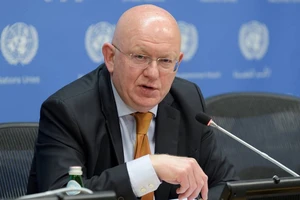 Đại sứ Nga tại Liên Hợp Quốc Vassily Nebenzia. Ảnh: AP