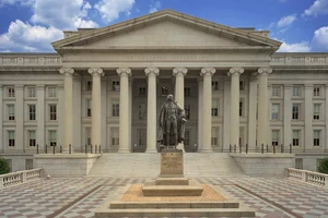 Trụ sở Bộ Tài chính Mỹ tại thủ đô Washington, D.C. (Mỹ). Ảnh: GETTY IMAGES