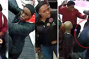 Ảnh chụp các thành viên của nhóm cướp cửa hàng làm đẹp tại TP Houston (bang Texas, Mỹ). Ảnh: NEXTSHARK