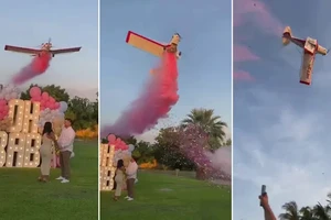 VIDEO: Máy bay rơi khi đang thả khói trang hoàng buổi tiệc, phi công thiệt mạng 