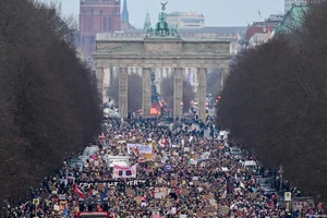 Biểu tình lớn ở Berlin phản đối dự luật hạn chế nhập cư