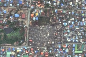 Sức tàn phá khủng khiếp của trận động đất Myanmar qua những bức ảnh