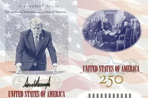 Hé lộ hình ảnh hộ chiếu Mỹ in hình ông Trump
