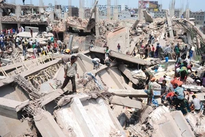 Sập nhà máy xi măng: 5 người chết, hàng trăm người bị chôn vùi