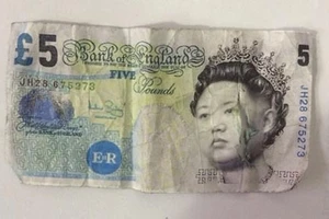 Tờ tiền bảng Anh in hình nhà lãnh đạo Kim Jong-un?