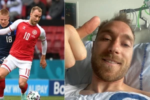 Eriksen xuất viện, đến thăm đồng đội và giã biệt Euro