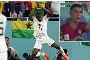 Cầu thủ Ghana làm rõ hành động bị cho là chế nhạo Ronaldo