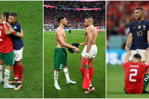 Cảm động Mbappe an ủi bạn thân Hakimi thua cuộc
