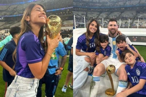 Vợ của Messi viết tâm thư cho chồng sau khi vô địch World Cup