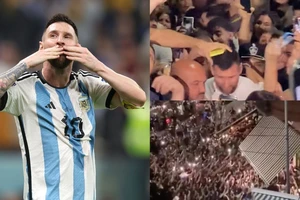 Messi bị bao vây tại một nhà hàng và đại tiệc của Argentina