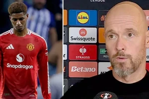 HLV Ten Hag lý giải khi thay Rashford vừa ghi bàn cho Man United 