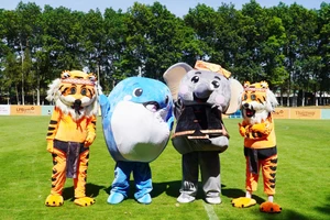 Festival U-14 quốc tế tại Gia Lai nóng rực với dàn mascot cực dễ thương