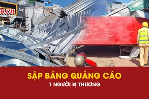 bảng quảng cáo, đổ sập, sập bảng quảng cáo, 