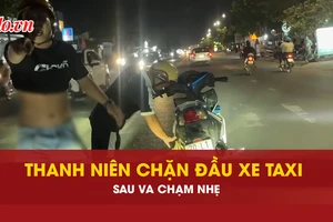 chặn đầu xe, thanh niên, va chạm, 