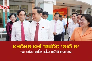 Từ 5 giờ sáng, các điểm bầu cử tại TP.HCM đã sẵn sàng đón cử tri