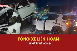 tài xế, tông liên hoàn, 