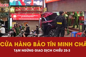 Video: Hình ảnh mới nhất 3 cửa hàng Bảo Tín Minh Châu tạm ngừng giao dịch 