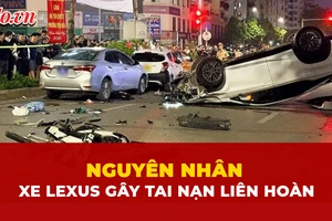 xe Lexus, tai nạn liên hoàn, Hà Nội
