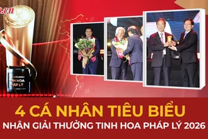 4 chuyên gia gạo cội trong ngành luật nhận Giải thưởng Tinh hoa Pháp lý mùa đầu tiên