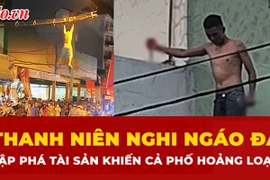 ngáo đá, thanh niên, đập phá 