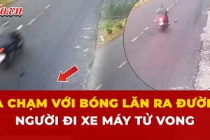 tử vong, người đi xe máy, quả bóng lăn ra đường
