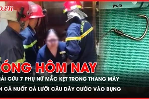 thẩm mĩ viện, giải cứu bảy người, mắc kẹt trong thang máy, thẩm mĩ viện