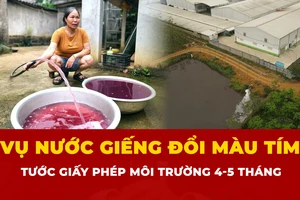nước giếng đổi màu tím, Thanh Hóa, 