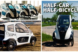 Độc đáo chiếc xe đạp điện chạy trên bốn bánh gần 260 triệu đồng